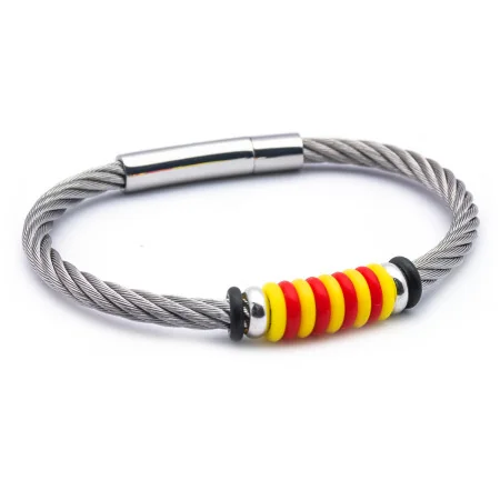 Polsera Catalana del Núm. 4 amb Acer Trenat