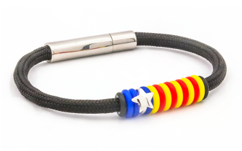 Polsera Eco-Cat Estelada amb paracord 550 i estel de plata de llei