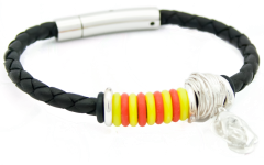 Polsera Catalana Num 4 Trenada amb Rosa