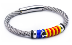 Polsera Estelada del Núm. 5 amb Acer Trenat