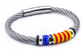 Polsera Estelada del Núm. 5 amb Acer Trenat