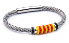 Polsera Catalana del Núm. 4 amb Acer Trenat