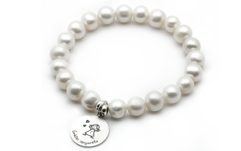 Polsera Gràcies Senyoreta amb perles naturals cultivades i plata