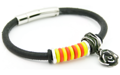 Polsera Catalana Num 4 amb Rosa Ennegrida